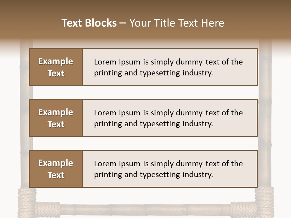 Blank Isolated Wood PowerPoint Template