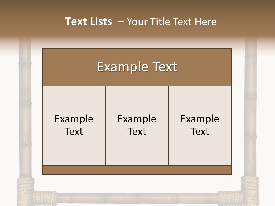 Blank Isolated Wood PowerPoint Template