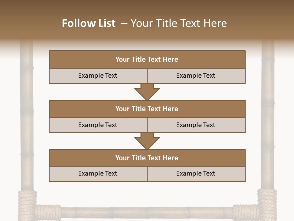 Blank Isolated Wood PowerPoint Template