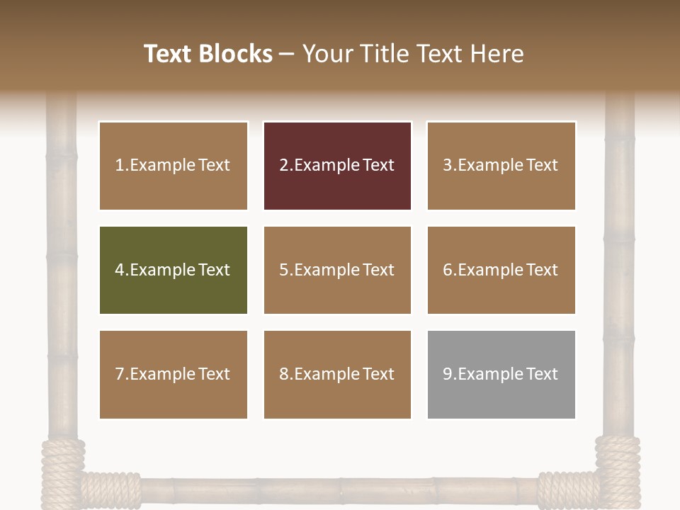 Blank Isolated Wood PowerPoint Template