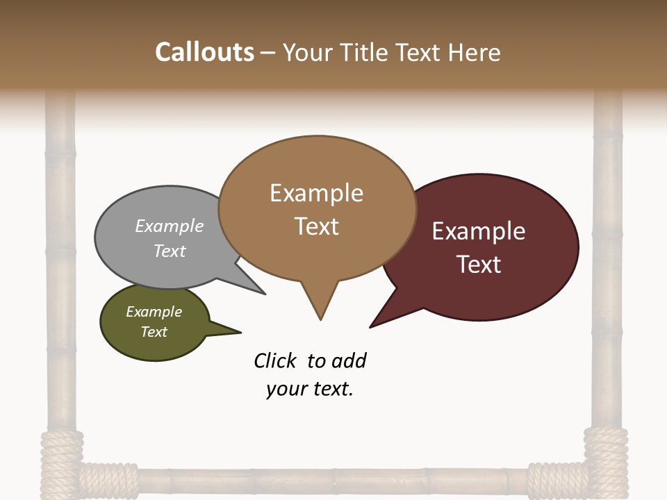Blank Isolated Wood PowerPoint Template