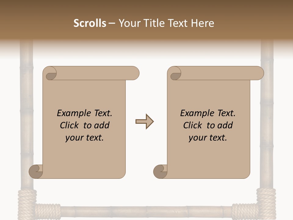 Blank Isolated Wood PowerPoint Template