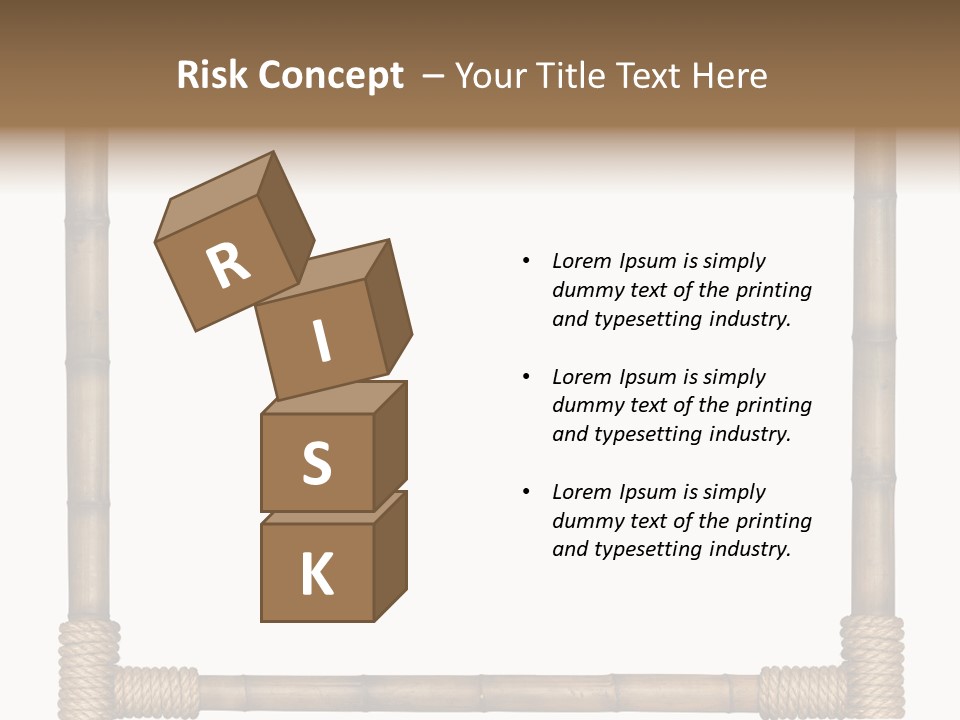 Blank Isolated Wood PowerPoint Template