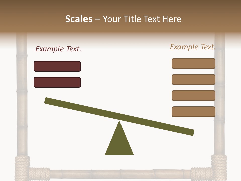 Blank Isolated Wood PowerPoint Template