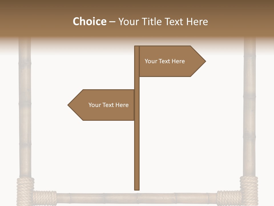 Blank Isolated Wood PowerPoint Template