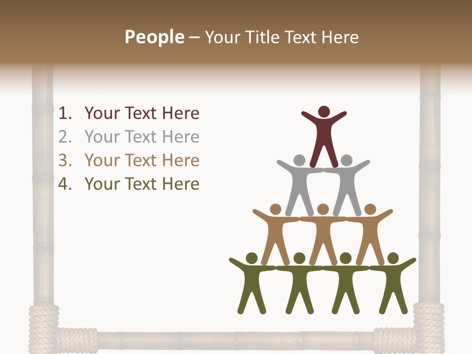 Blank Isolated Wood PowerPoint Template