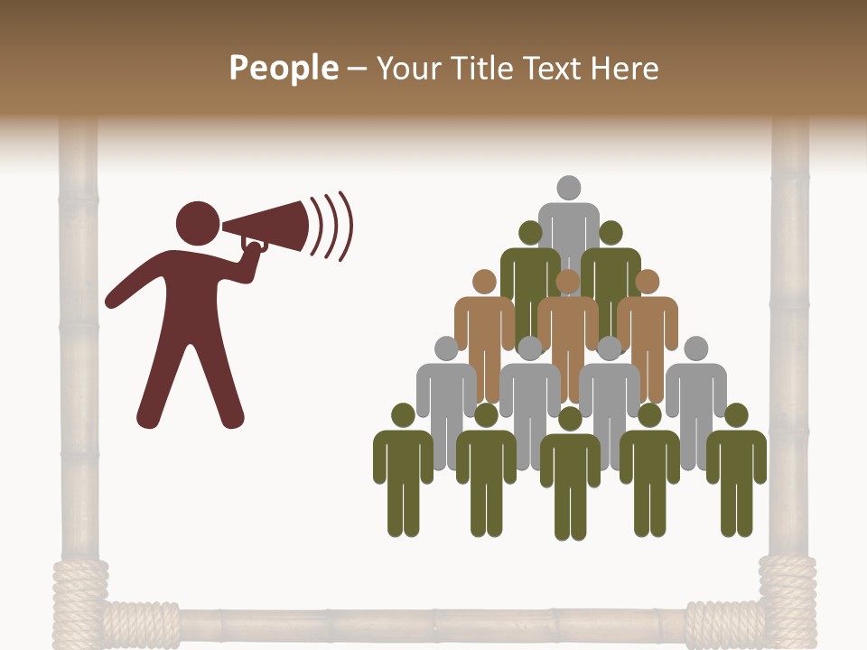 Blank Isolated Wood PowerPoint Template