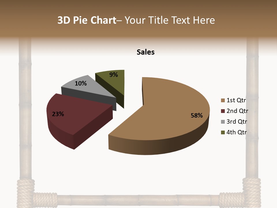 Blank Isolated Wood PowerPoint Template