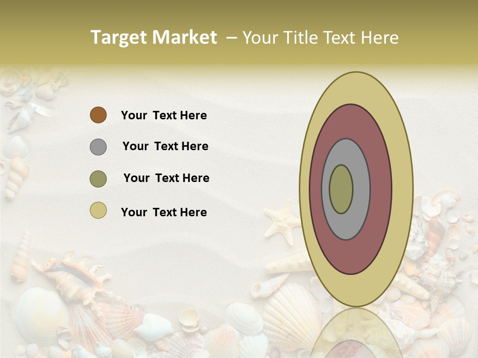 Border Seashells Natural PowerPoint Template