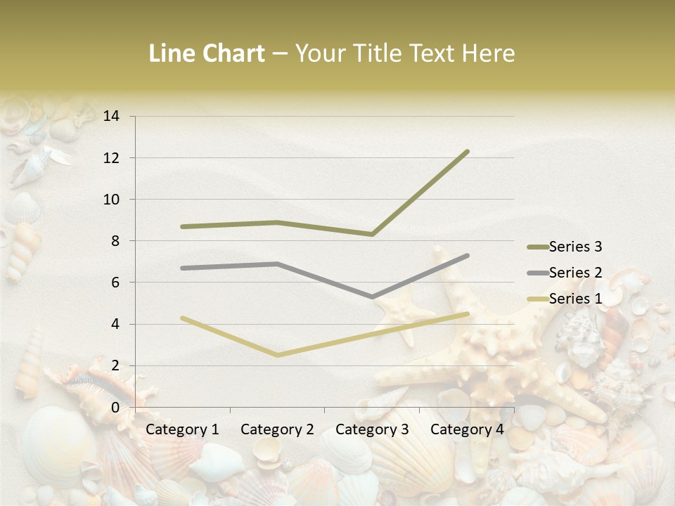 Border Seashells Natural PowerPoint Template
