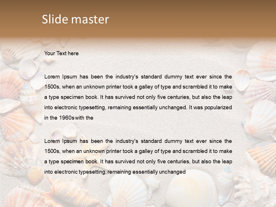 Natural Sandy Texture PowerPoint Template