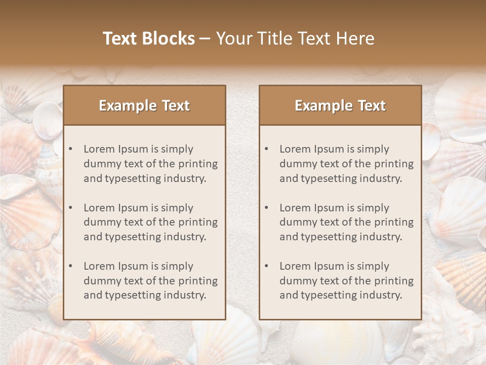 Natural Sandy Texture PowerPoint Template