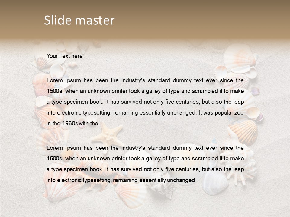 Sandy Abstract Shell PowerPoint Template