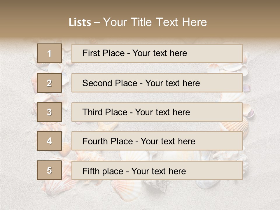 Sandy Abstract Shell PowerPoint Template