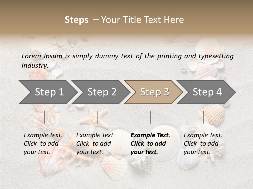 Sandy Abstract Shell PowerPoint Template