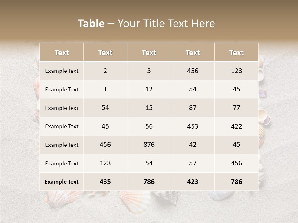 Sandy Abstract Shell PowerPoint Template