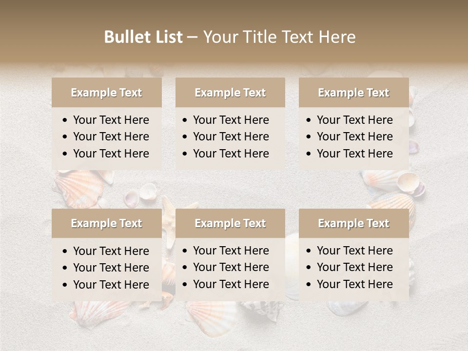 Sandy Abstract Shell PowerPoint Template