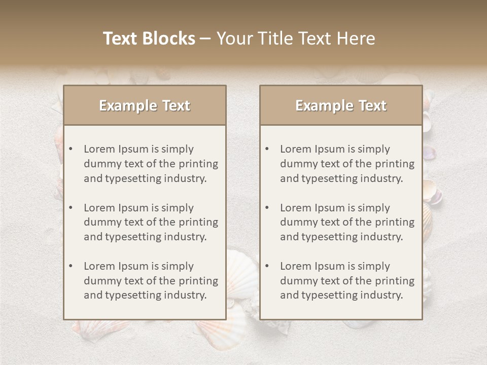 Sandy Abstract Shell PowerPoint Template