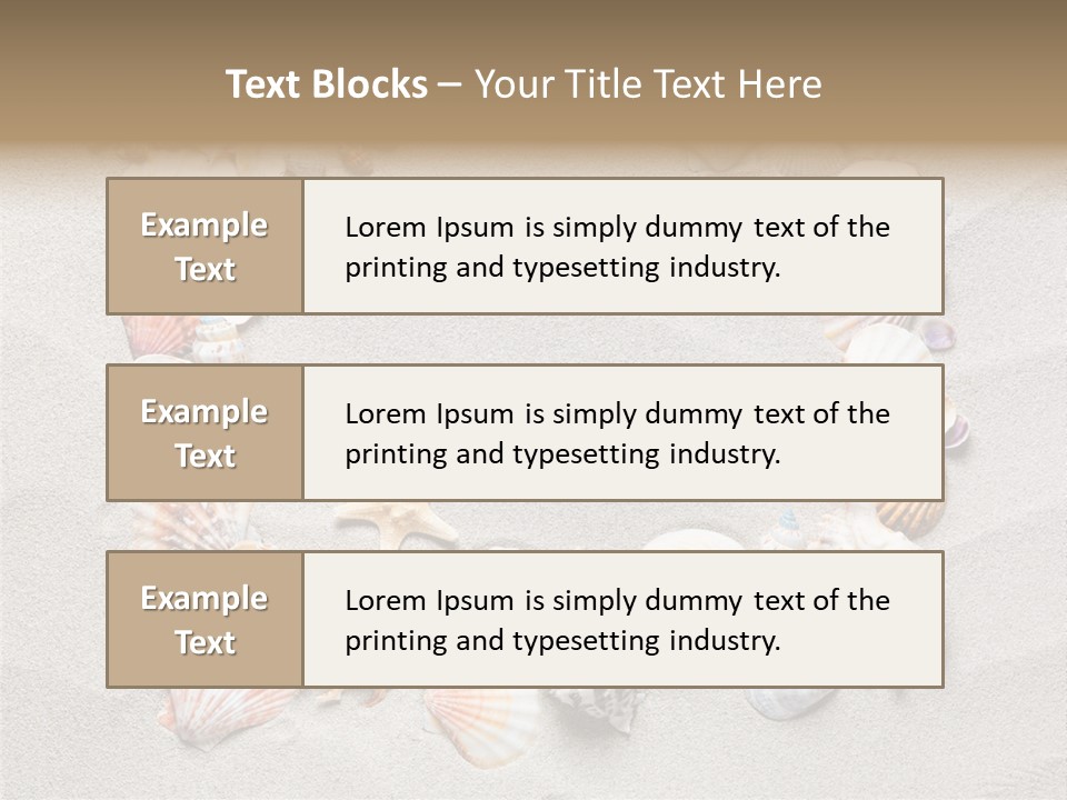 Sandy Abstract Shell PowerPoint Template