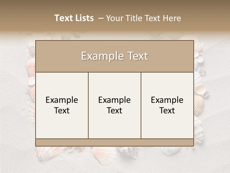 Sandy Abstract Shell PowerPoint Template