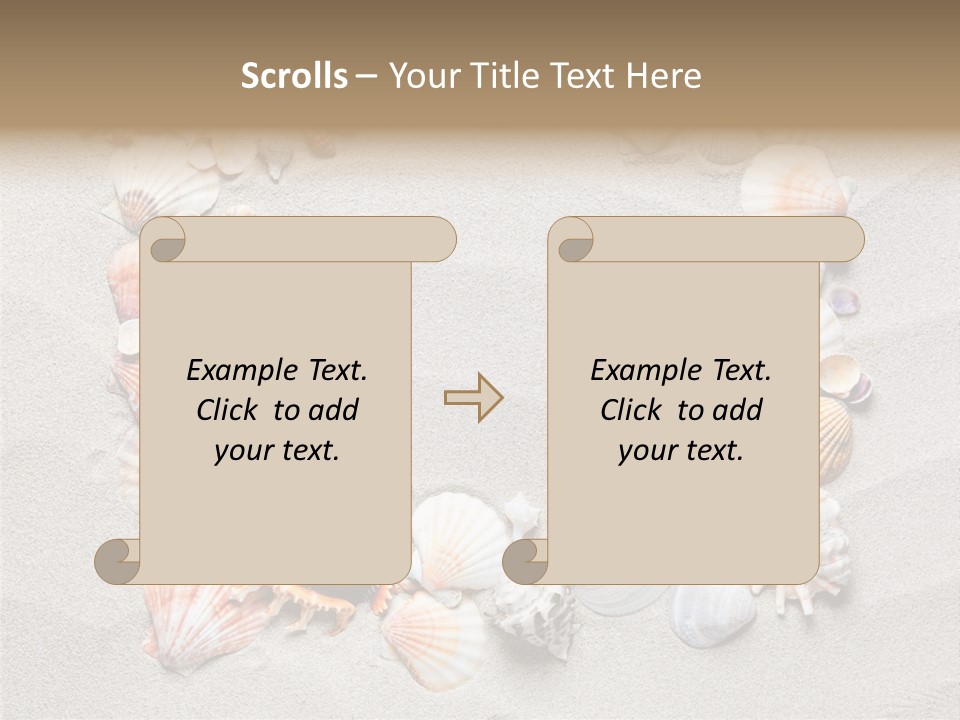Sandy Abstract Shell PowerPoint Template