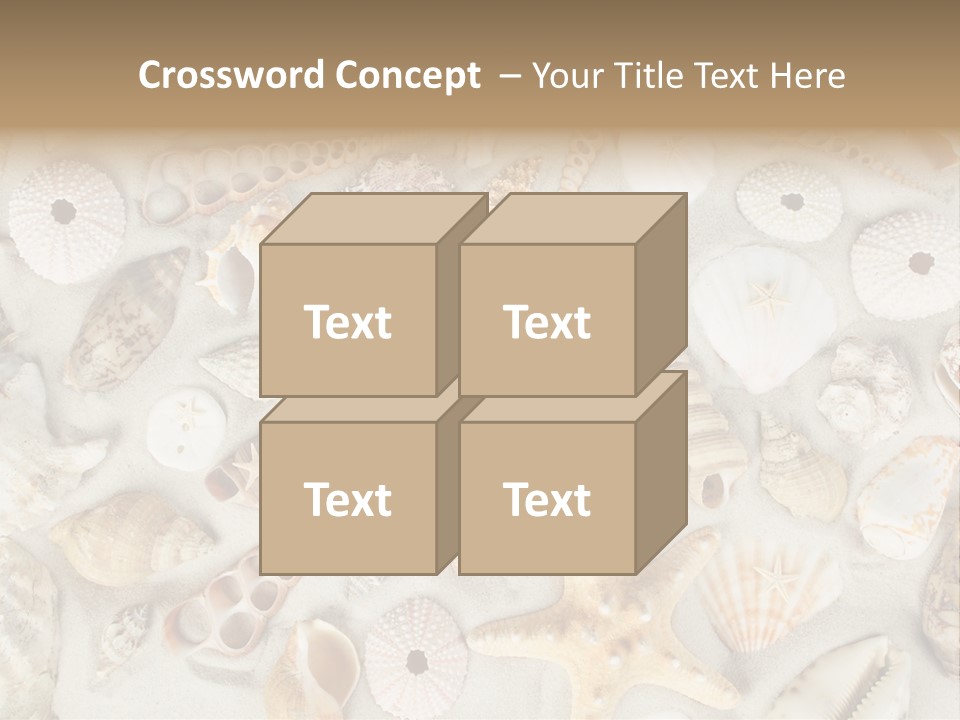 Seashell Summer Strand PowerPoint Template