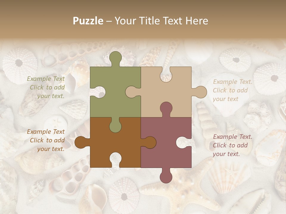 Seashell Summer Strand PowerPoint Template