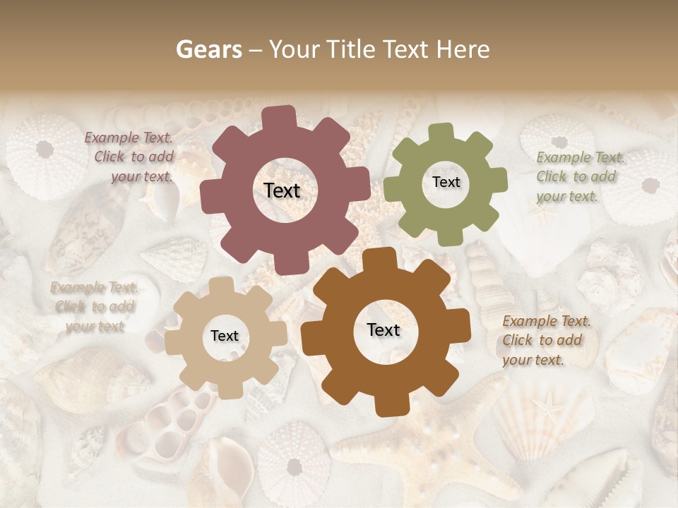 Seashell Summer Strand PowerPoint Template