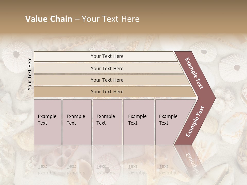 Seashell Summer Strand PowerPoint Template