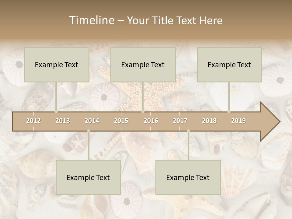 Seashell Summer Strand PowerPoint Template