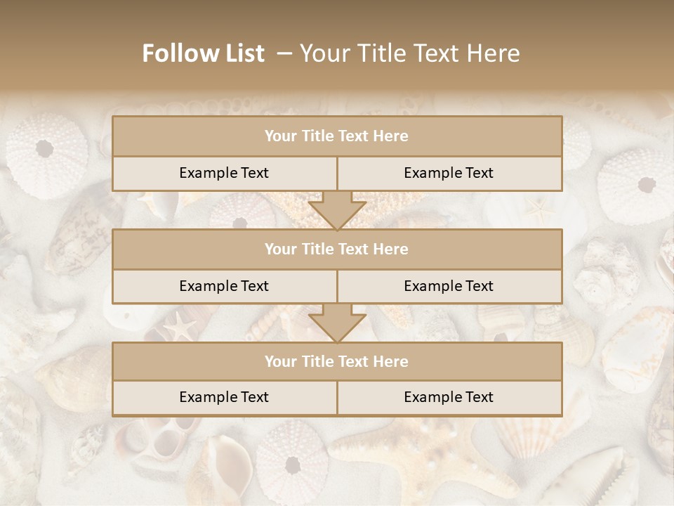 Seashell Summer Strand PowerPoint Template