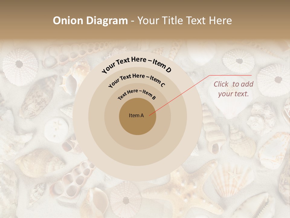 Seashell Summer Strand PowerPoint Template