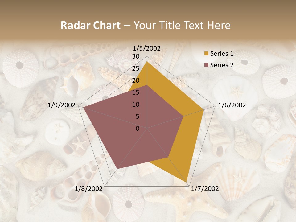 Seashell Summer Strand PowerPoint Template