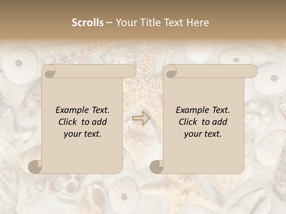 Seashell Summer Strand PowerPoint Template