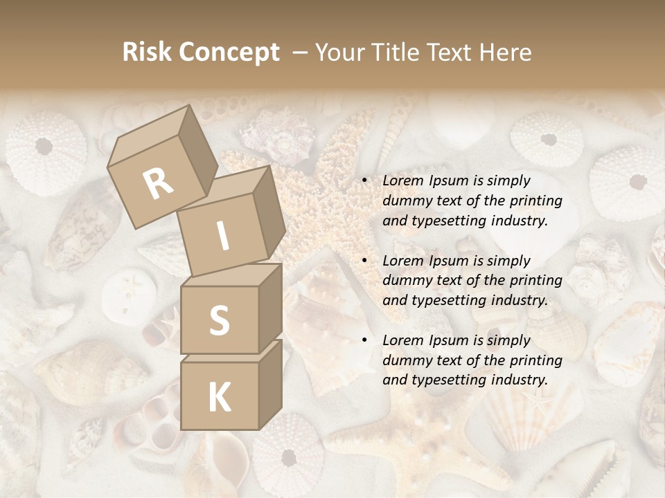 Seashell Summer Strand PowerPoint Template