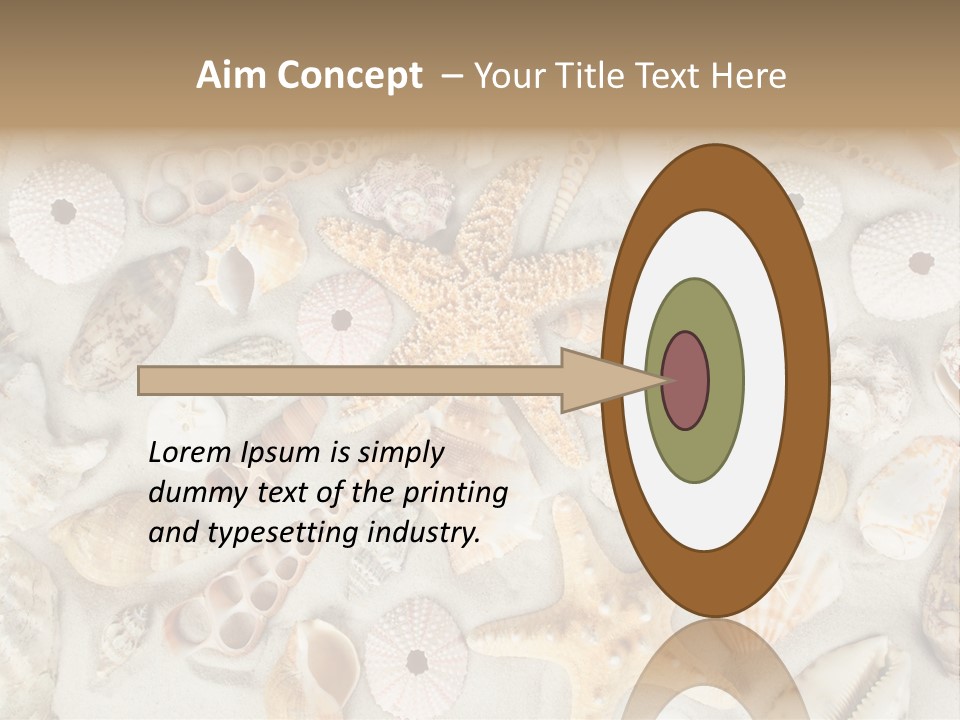 Seashell Summer Strand PowerPoint Template