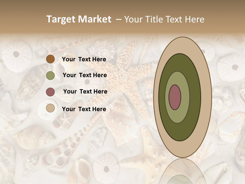 Seashell Summer Strand PowerPoint Template