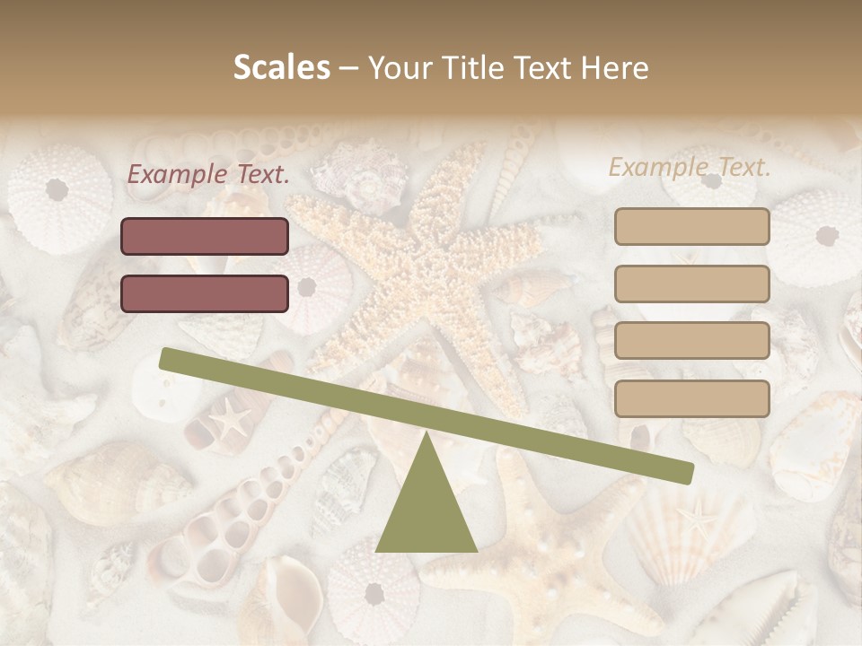 Seashell Summer Strand PowerPoint Template