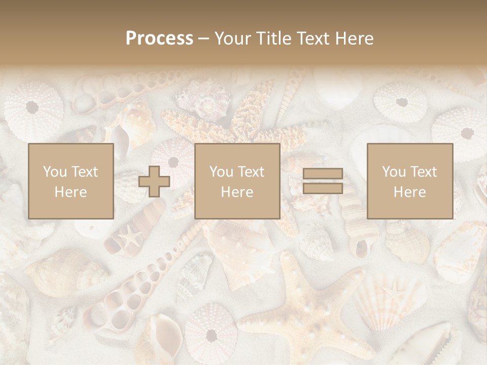 Seashell Summer Strand PowerPoint Template