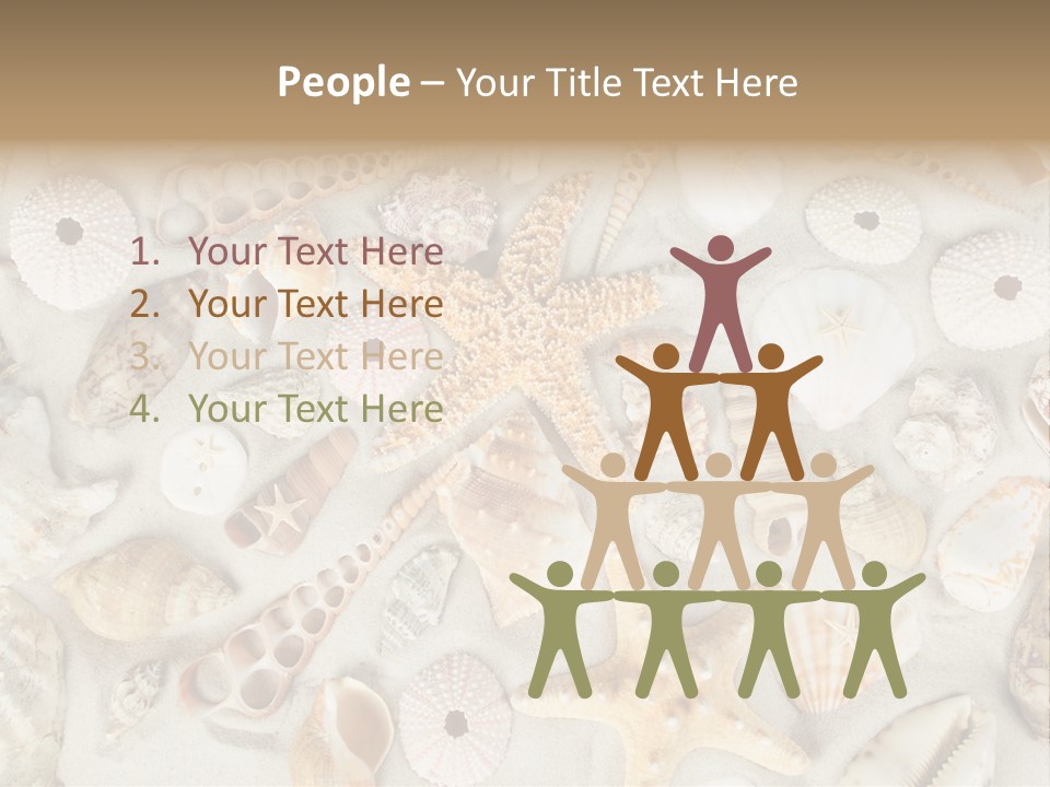 Seashell Summer Strand PowerPoint Template