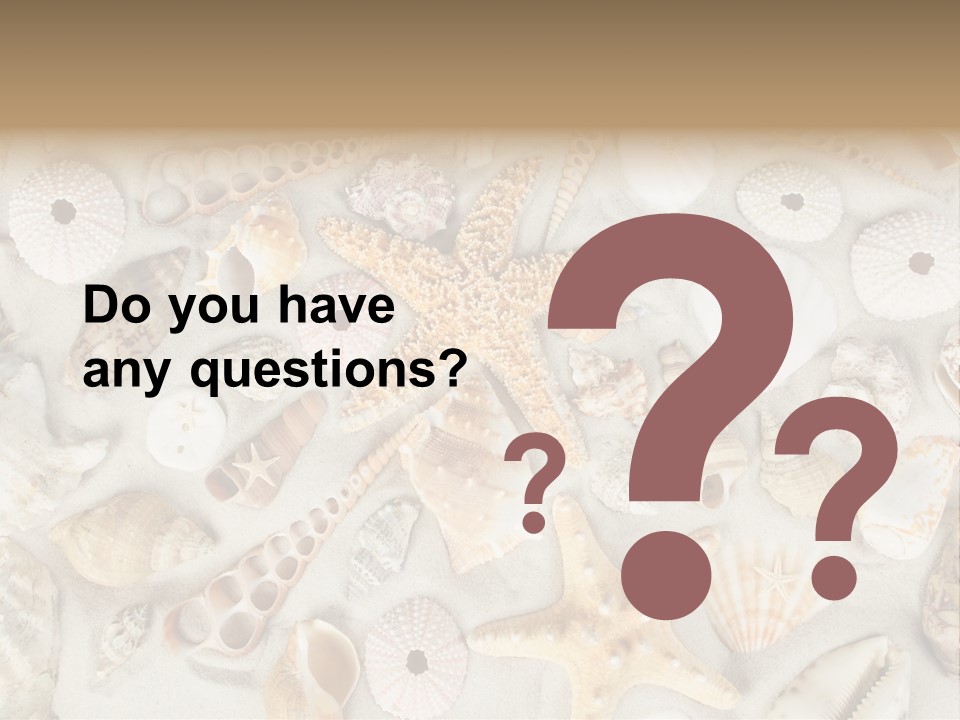 Seashell Summer Strand PowerPoint Template