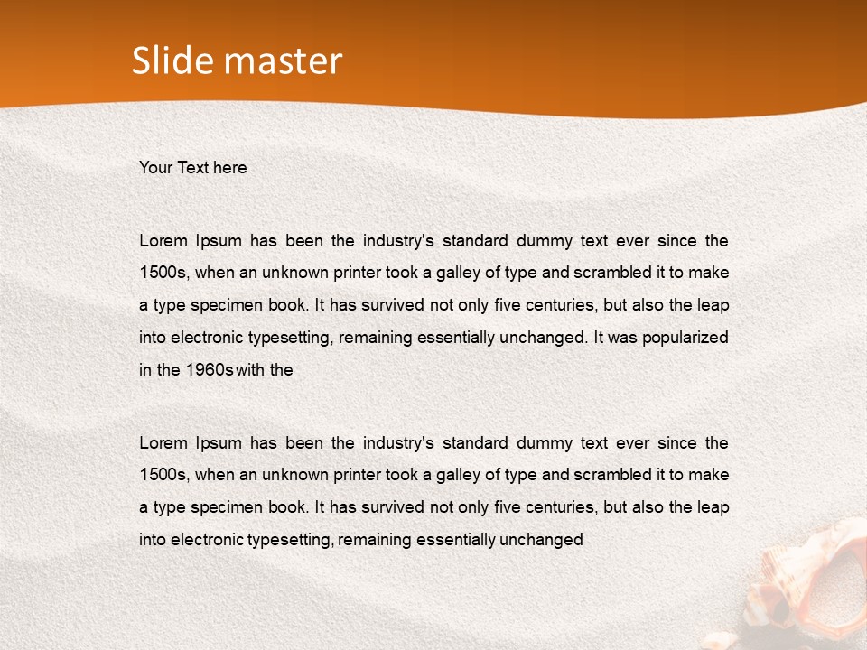 Ocean Nature Vacation PowerPoint Template