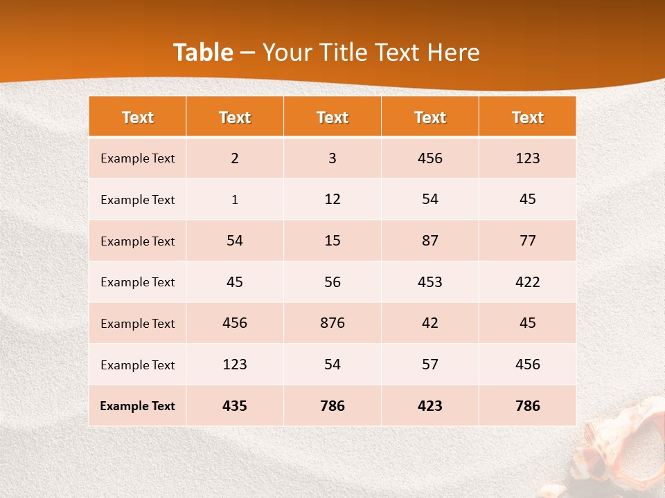 Ocean Nature Vacation PowerPoint Template