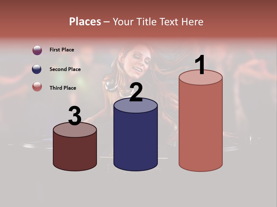 Women Portrait Musical PowerPoint Template