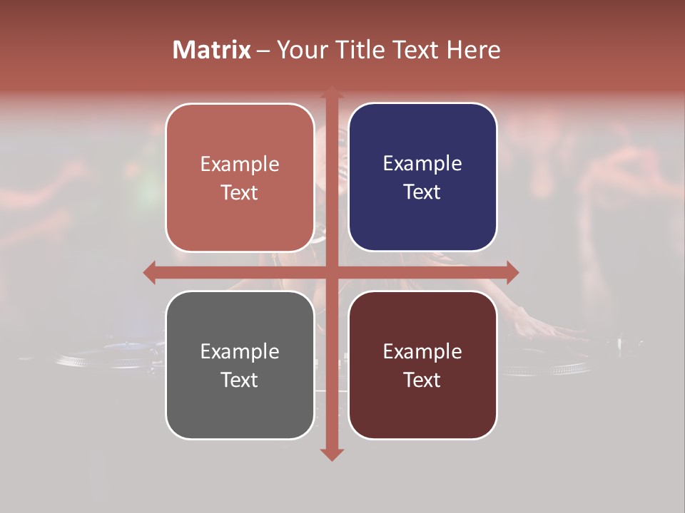 Women Portrait Musical PowerPoint Template