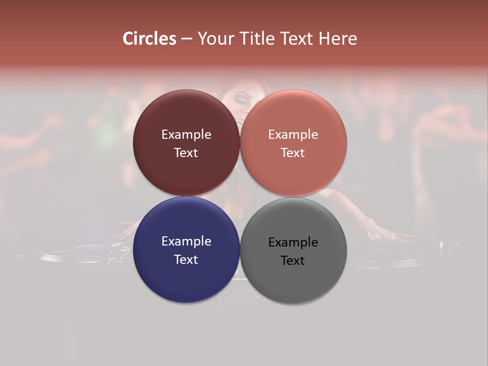 Women Portrait Musical PowerPoint Template