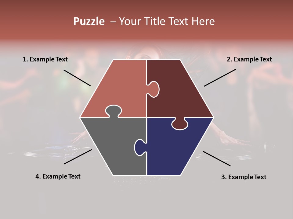 Women Portrait Musical PowerPoint Template