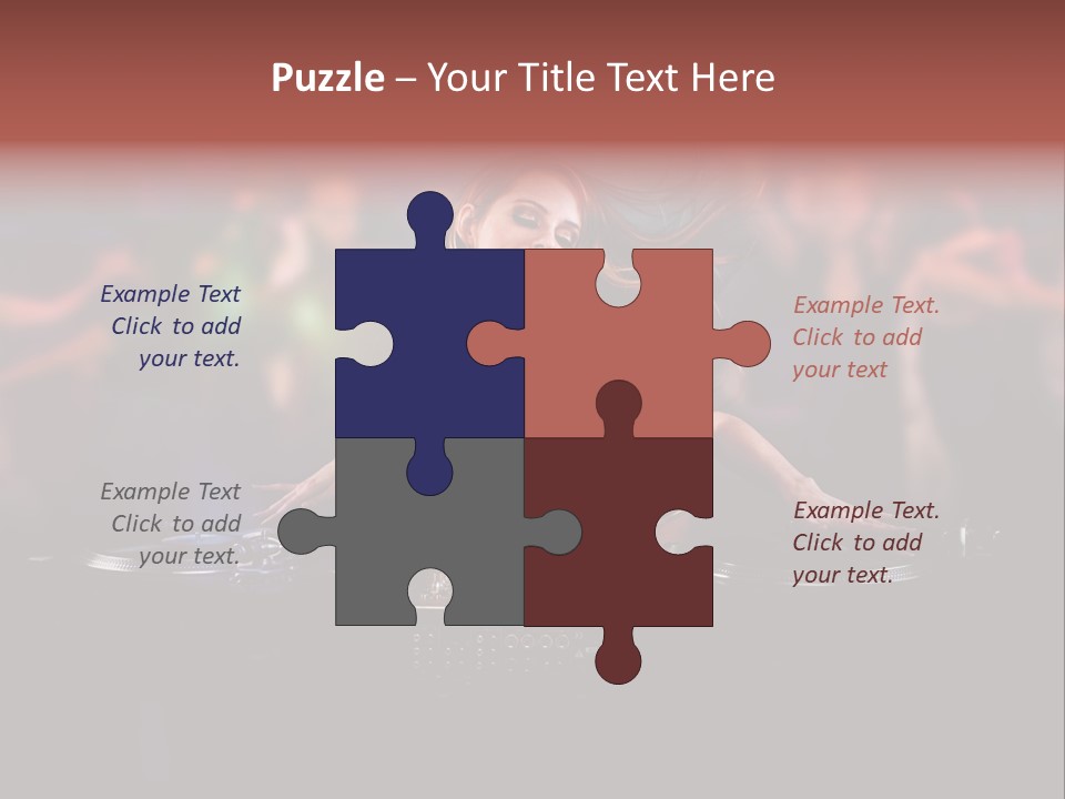 Women Portrait Musical PowerPoint Template