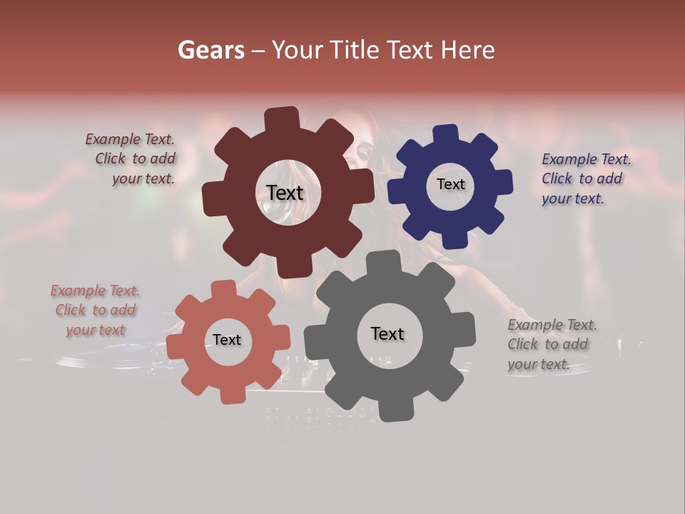 Women Portrait Musical PowerPoint Template