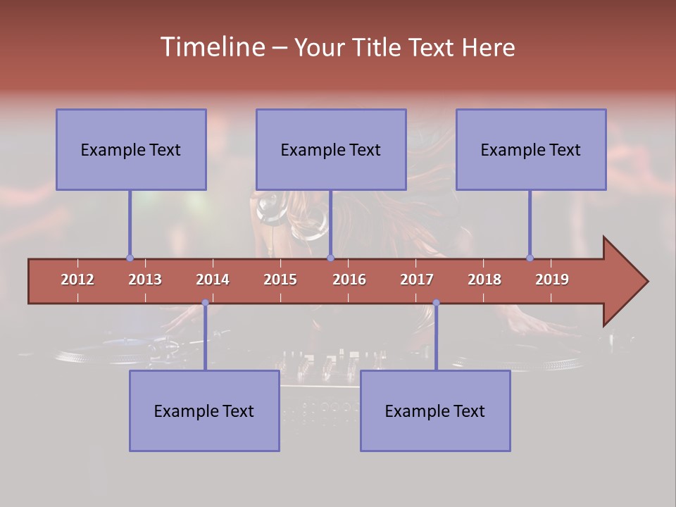 Women Portrait Musical PowerPoint Template